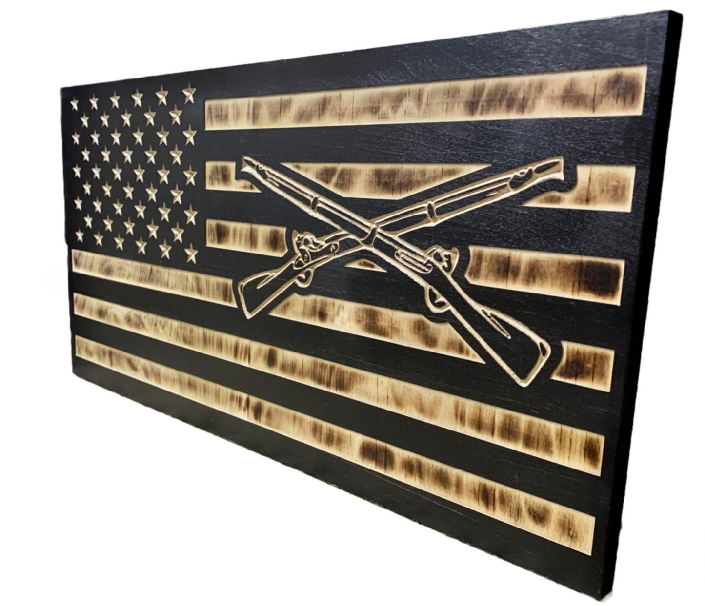 US Infantry Flag | American Flag | Grunt | 11B | Cross Rifles