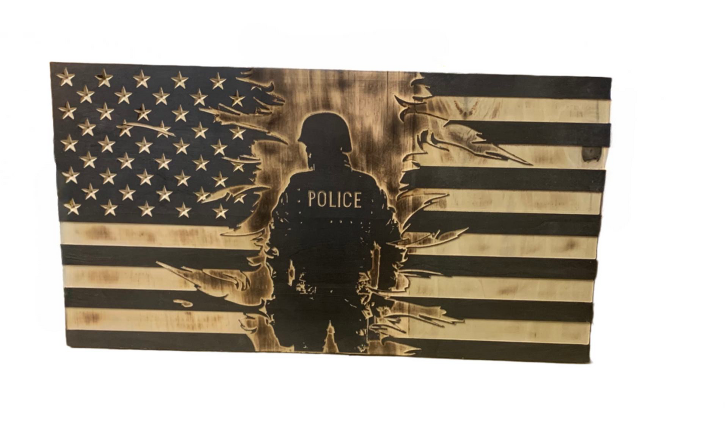 Police American Flag