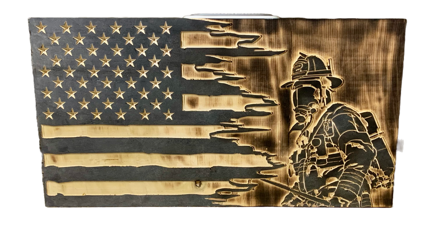 Firefighter American Flag